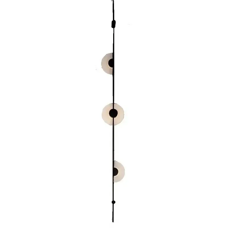 Art long pole wall lamp gold black led Marble Lights Living Room Restaurant Aisle Stairs Sconce lounge wall lights