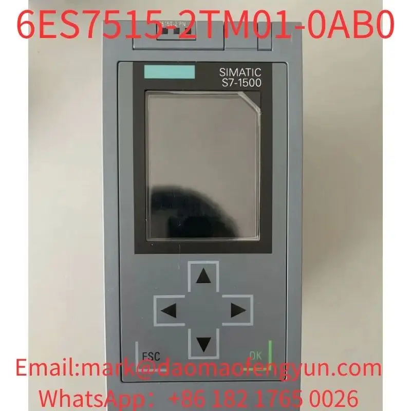 6ES7515-2TM01-0AB0 Used Tested OK In Good Condition SIMATIC S7-1500T, CPU 1515T-2 PN, Central processing unit