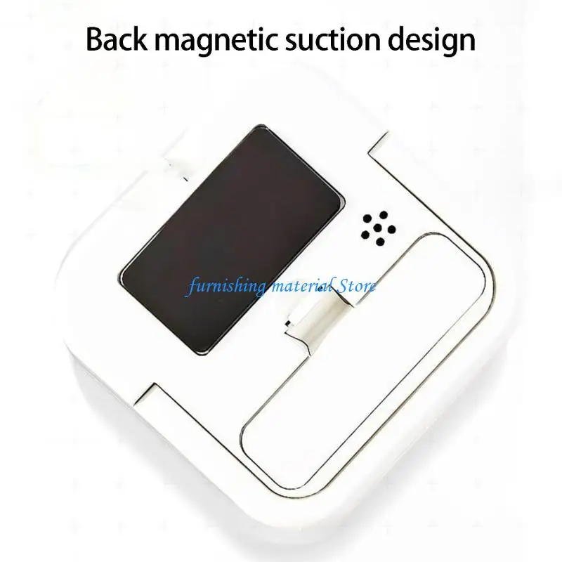 Y5GD White Kitchen Timer with Large LED Display & Double Alarm Digital Countdowns Timer Suitable for Cooking Baking