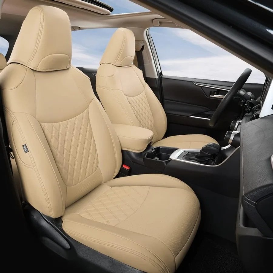 

Чехлы на автомобильные сиденья из искусственной кожи, полный комплект, индивидуальный комплект, подходят для RAV4 Hybrid LE Hybrid Limited Hybrid XLE Hybrid XLE Premium 2019 2020 2021