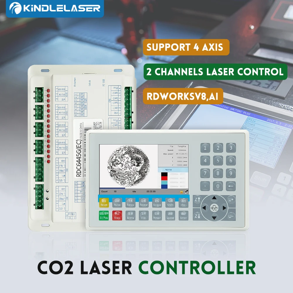 

Контроллер Kindlelaser Ruida RDC6445 RDC6445G RDC6445S для лазерного гравировального станка Co2, обновление RDC6442 RDC6442G