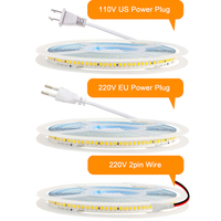 5m 10m 15m 20m Led Strip Light 220V 110V 2835 240LEDs/m Flexible Adahesive Tape High Density Strips Warm/Natural/Cold White