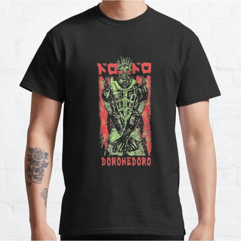 

0405 Manga Dorohedoro caiman Anime T shirt kaiman Manga Men's print Graphic Tee Shirt 100% cotton Y2K clothes All size tops