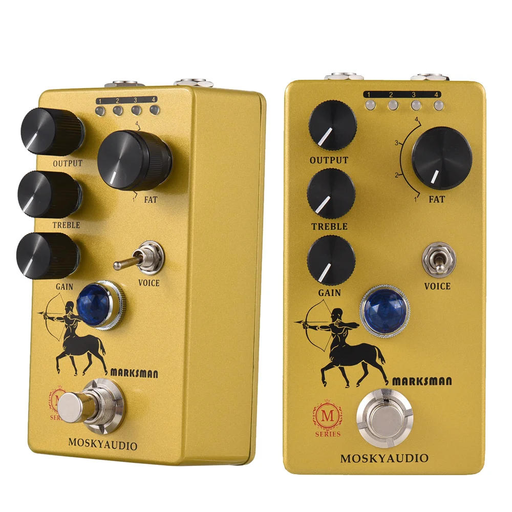 MOSKYAudio Overdrive/Preamp Guitar Effect Pedal 4 Clipping Mode Switch & Output/Treble/Gain Controls Guitar Effect Processor