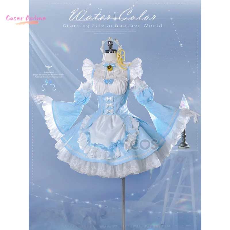 أزياء أنيمي إعادة: الحياة في عالم مختلف من الصفر ريم أزياء تنكرية موحدة لحفلات الهالوين وحفلات الكرنفال وعيد الميلاد ملابس لعب الأدوار #2