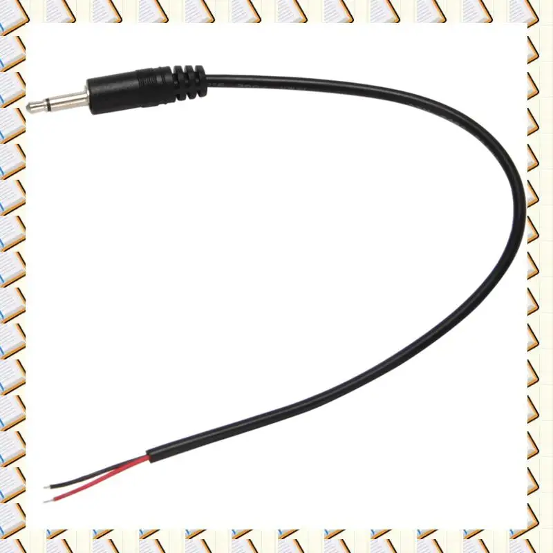Plugue macho de substituição a14m, 30 peças para fio desencapado, extremidade aberta ts 2 polos mono 1/8 tamanhos 3.5mm, conector jack, reparo de cabo de áudio