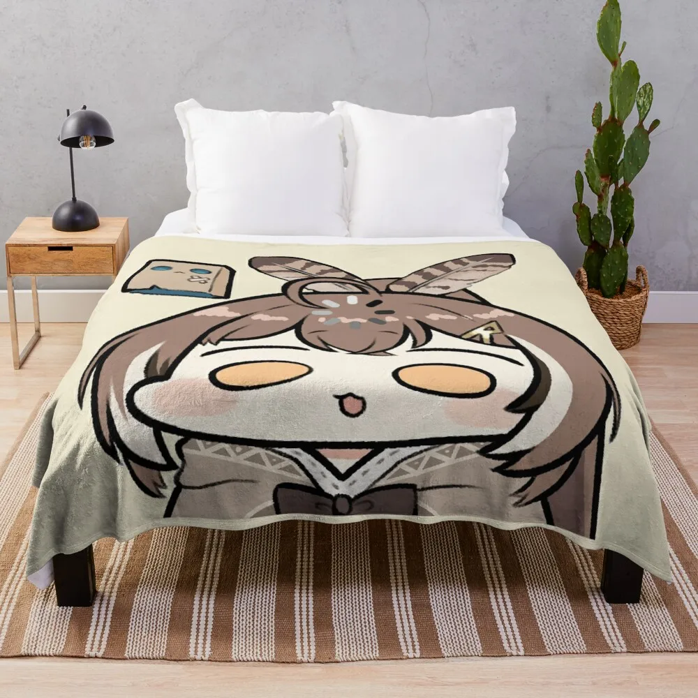 

Nanashi Mumei Forgor Throw Blanket blankets ands warm for winter Soft Plaid Blankets