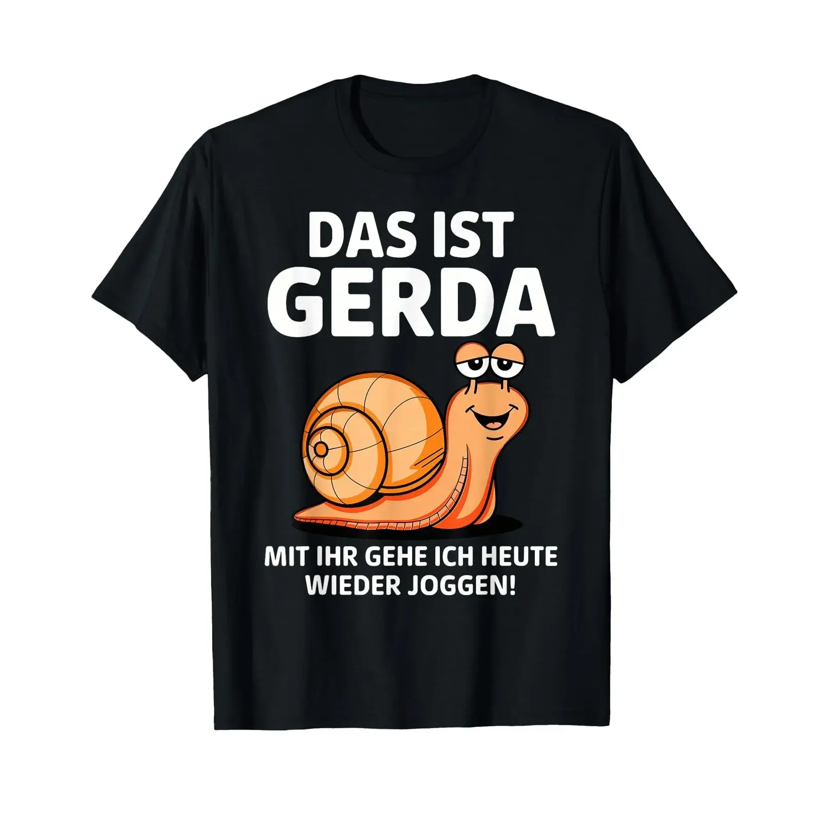 Gerda Snail Jogging Sports Muff Funny Saying Kein Bock T Shirt vintage Washed Stretched streetwear Stylish Soft