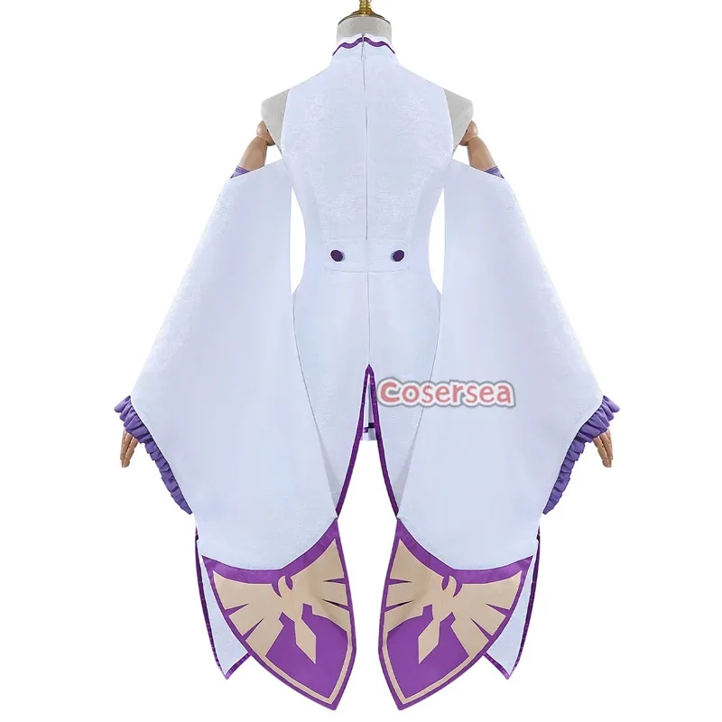 2025 11 Cosersea Cosplay Re:Life in a Different World from Zero Emilia Costume Women Dress Halloween Cos Outfit F