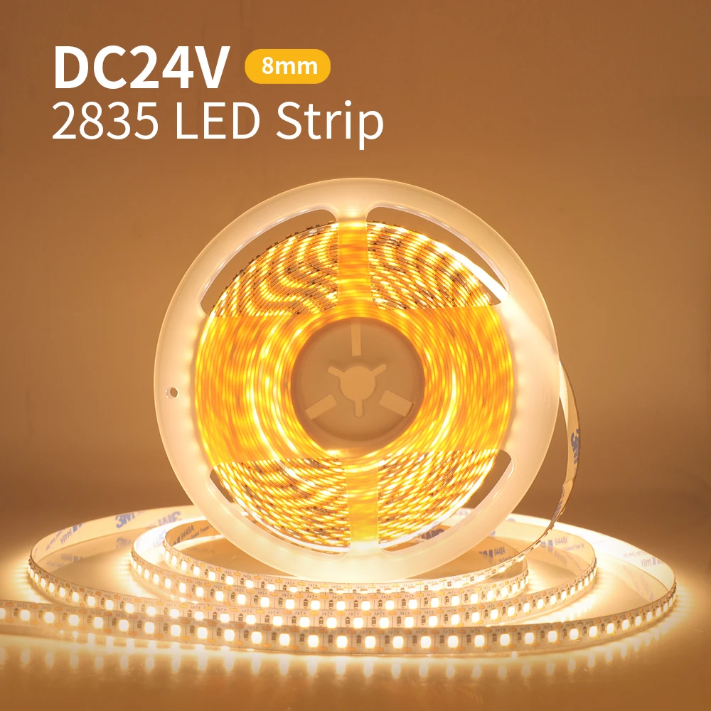 

10M 2835 LED Strip Light SMD2835 120Leds/m LED Tape Diode 8mm PCB Flexible Ribbon Rope Lamp 3000K 6000K Natural White 4000K