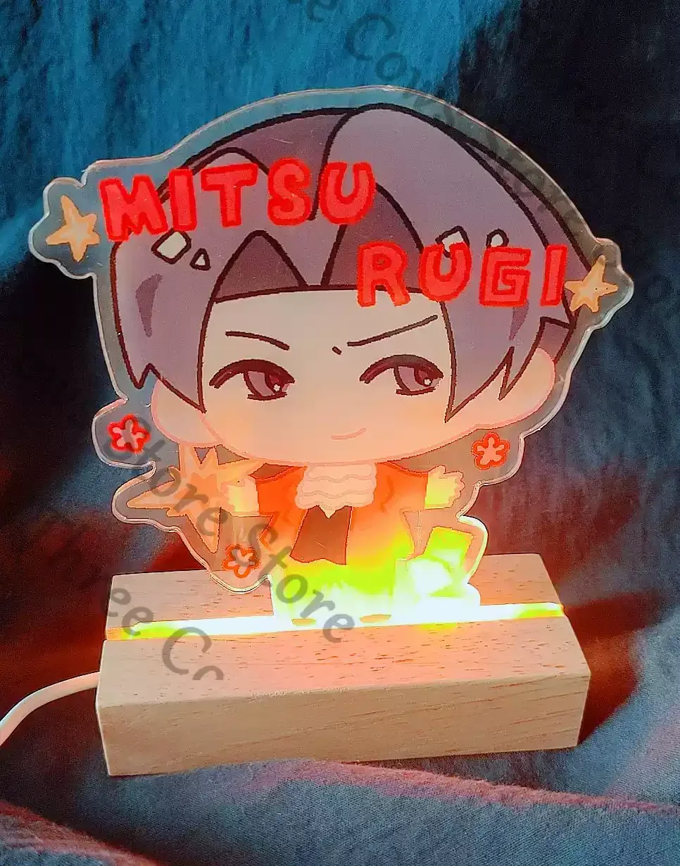 

Аниме Ace Attorney Phoenix Wright Miles Edgeworth косплей мультфильм настольная лампа деревянная основа ночник орнамент талисман фанаты подарок