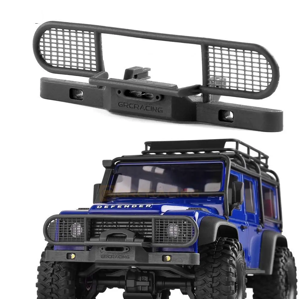 Per Trax/as Trx4-m Defender Trx4m Rc Crawler accessori per l'aggiornamento dell'auto Camel Trophy paraurti anteriore 1/18 paraurti anteriore stampa 3d