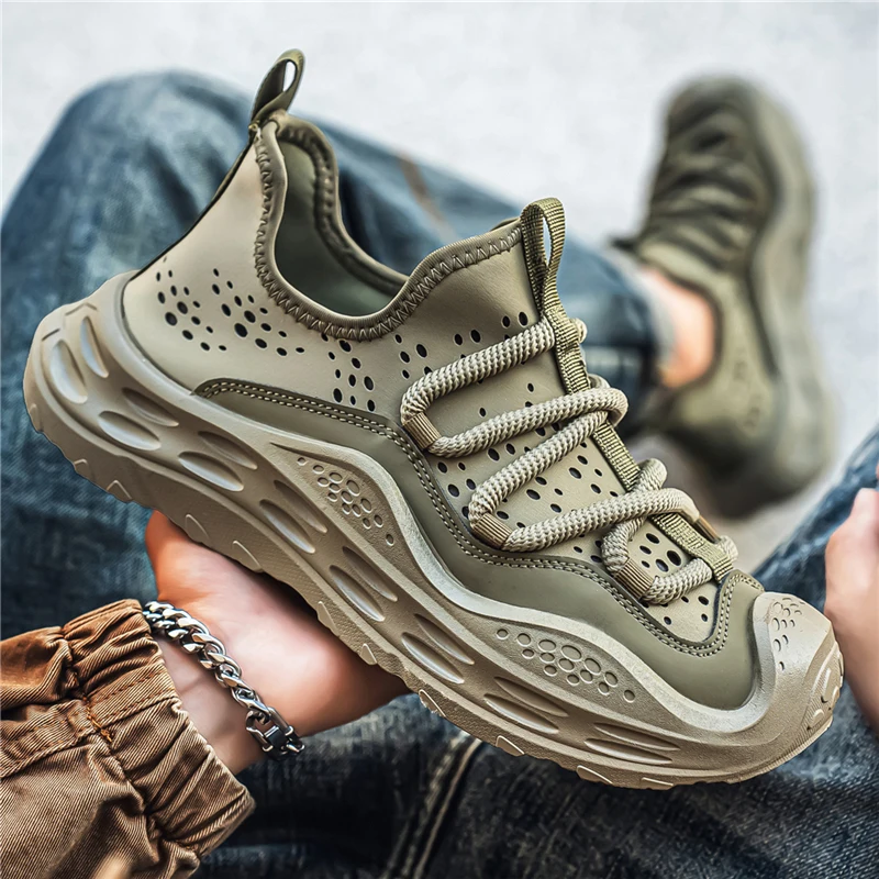 

Men Breathable Outdoor Athletic Travel Sneakers Cushioning Lightweight Non Slip Casual Daily Walking Shoes