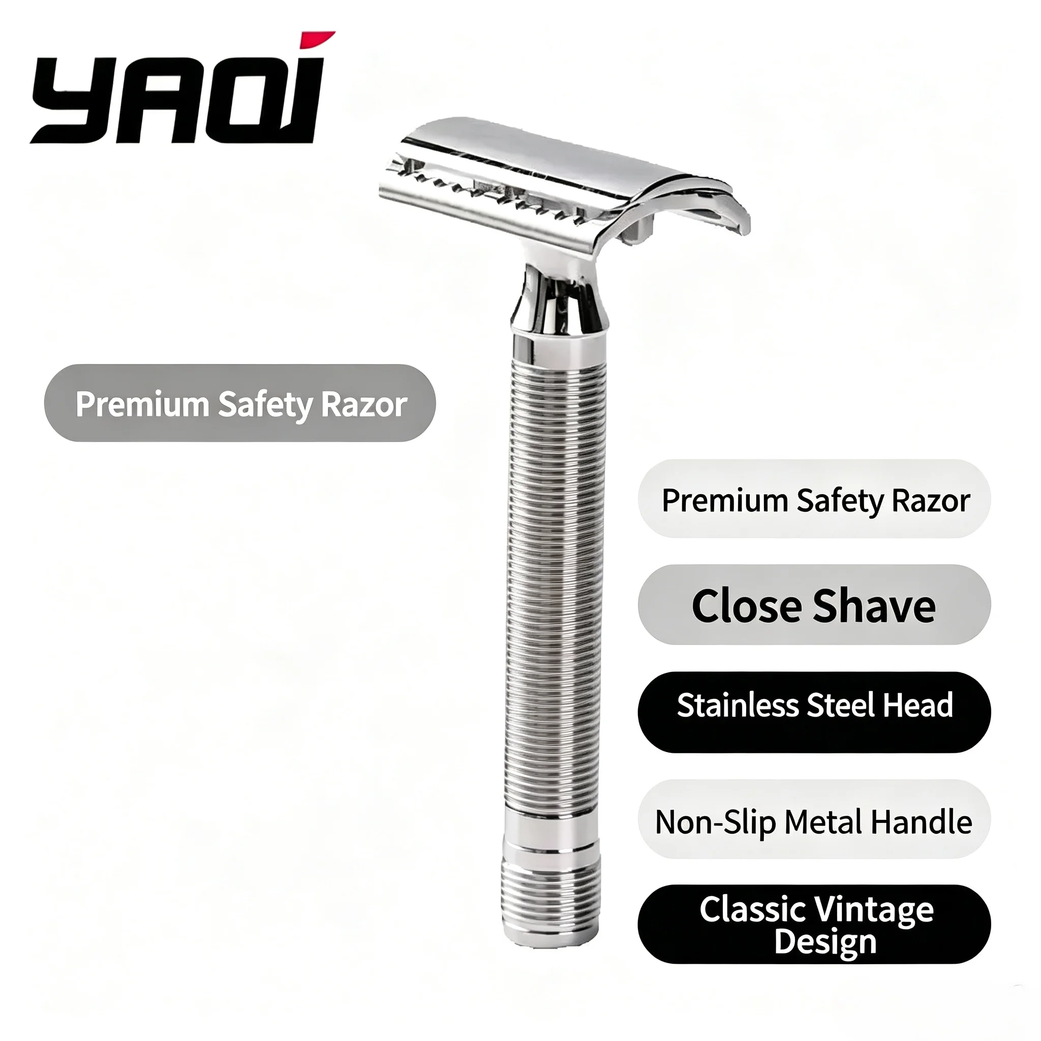Yaqi 2026 Beard Shaver Floating Stainless Steel Safety Razor Collectibles As Gifts For Friends