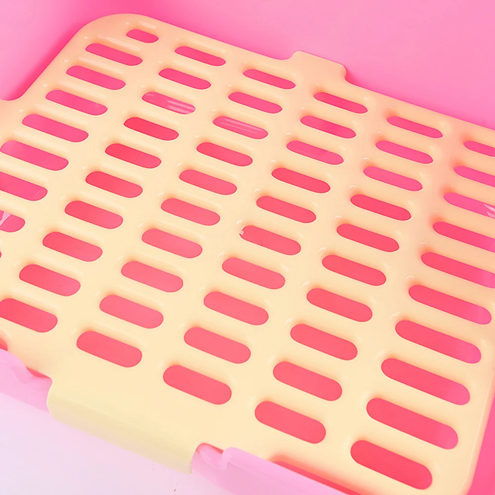 

Pet Toilet Grid Mat Detachable Easy Clean Puppy Dog Potty Trainer Privacy Fence Splashing Proof Indoor Balcony Patio Cat