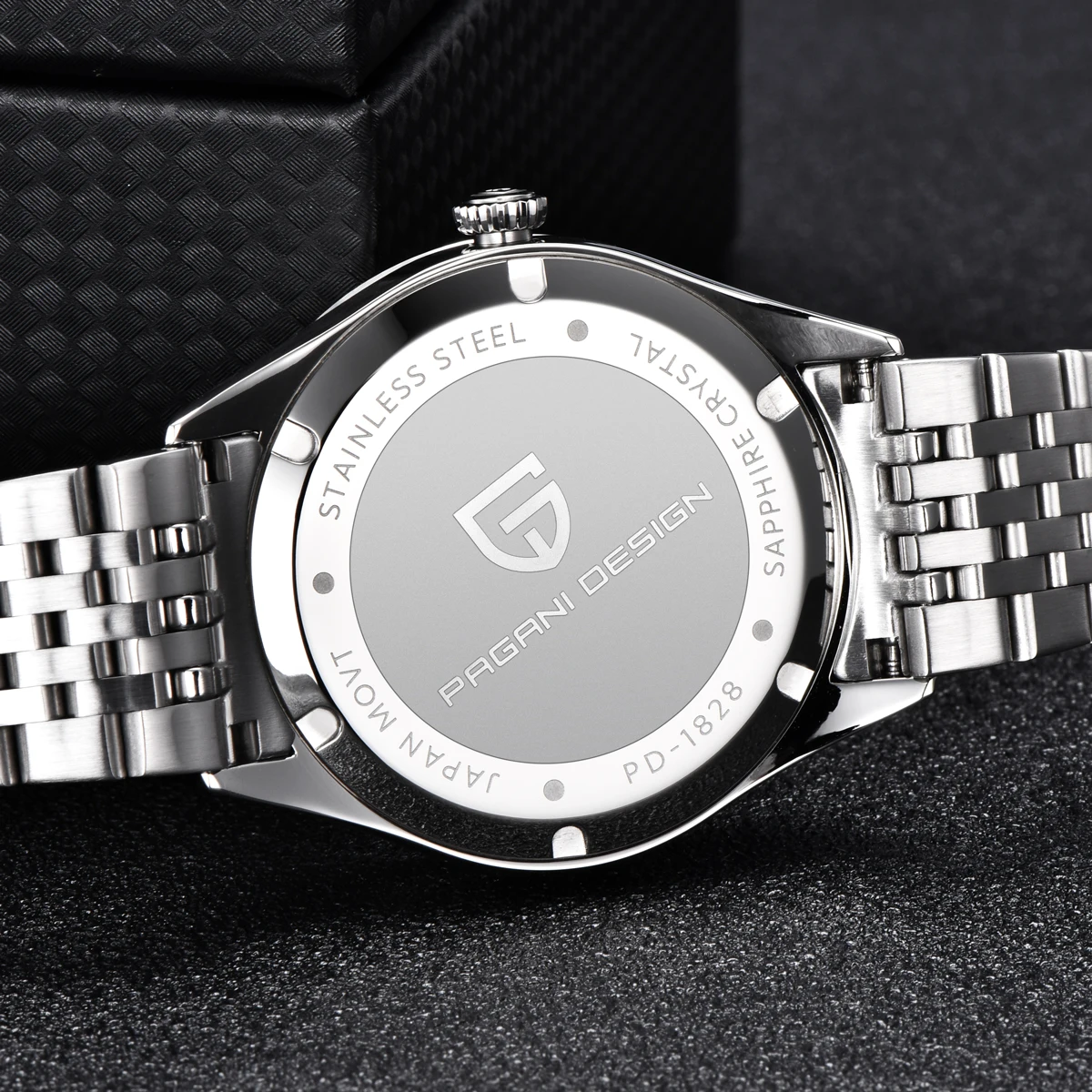 2026 New Men Quartz Watch PAGANI DESIGN 40MM Retro Green Ripple Watch Mens Luxury Watch For Men AR Sapphire Crystal Stainless Steel Business Bracelet Clock Hombre EU Local Shipping