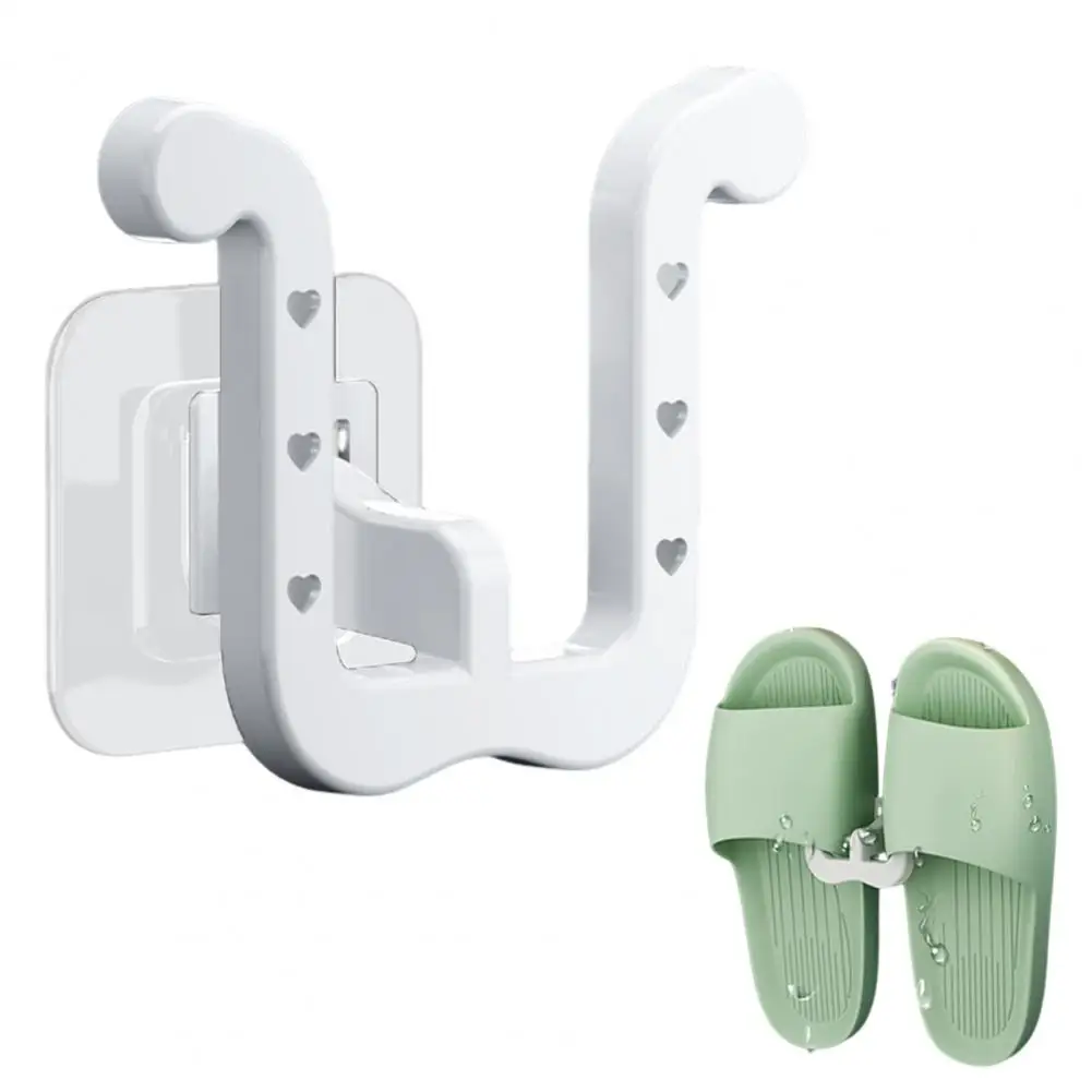 Wall-mounted Shoe Rack Bathroom Slipper Rack 4-pack U-shaped Slipper Rack Wall Mounted Storage Organizer Strong Load-bearing