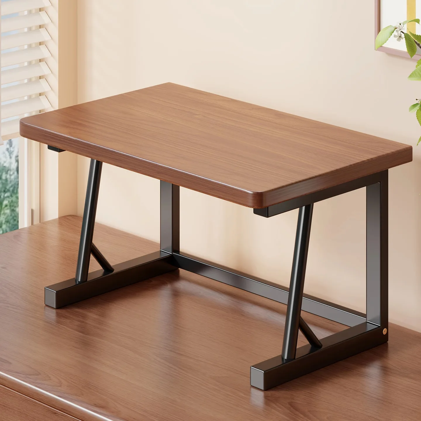 

Настольный стеллаж для хранения, домашний офис, небольшой письменный стол, шкаф для размещения принтера, многослойная компьютерная полка, увеличивающая высоту