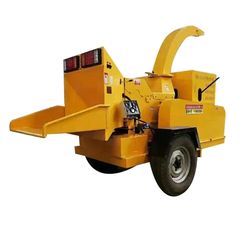 Branch Wood Grinder Crusher Tree Branch Crusher Chipper Garden Tree Leaf Branch Shredder With Diesel Engine Gasoline Engine