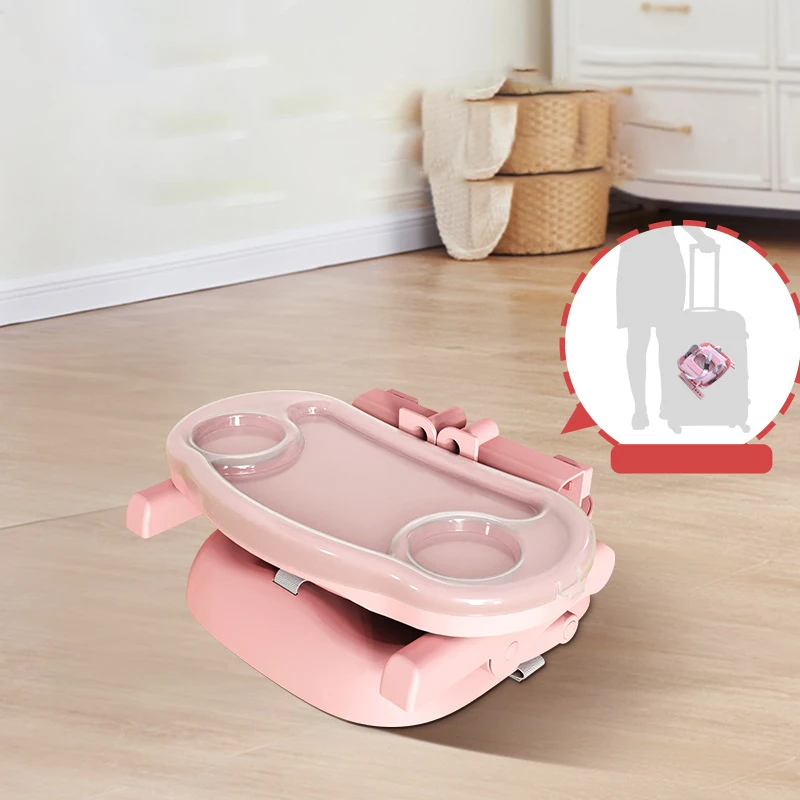 مقعد معزز لتغذية الأطفال بتصميم عصري مع طاولة طعام للاستخدام الخارجي للأطفال والرضع