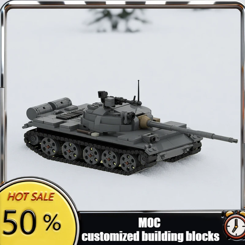

617 PCS Battle Tank Kit TMOC-62 MOC Customize Modular Building Block Educational Creative Design Popular DIY Toy Christmas Gift
