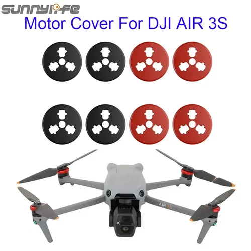 Imagen 1 del producto Protector de Motor para DJI AIR 3S, tapa de cubierta de Motor de aluminio, accesorios de capó, cubierta contra paletas, Protector de Motor a prueba de polvo