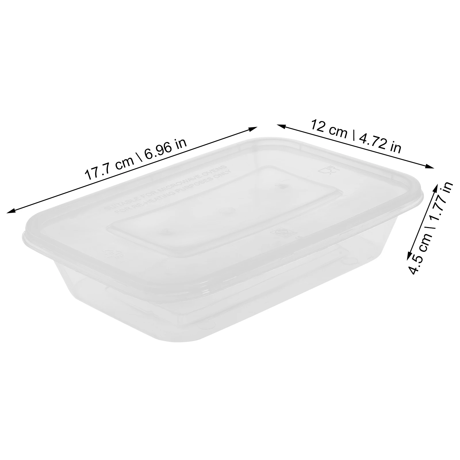 

Microwave Meal Box Food Containers Reusable Lunchable Convenient Clear Plastic with Lids