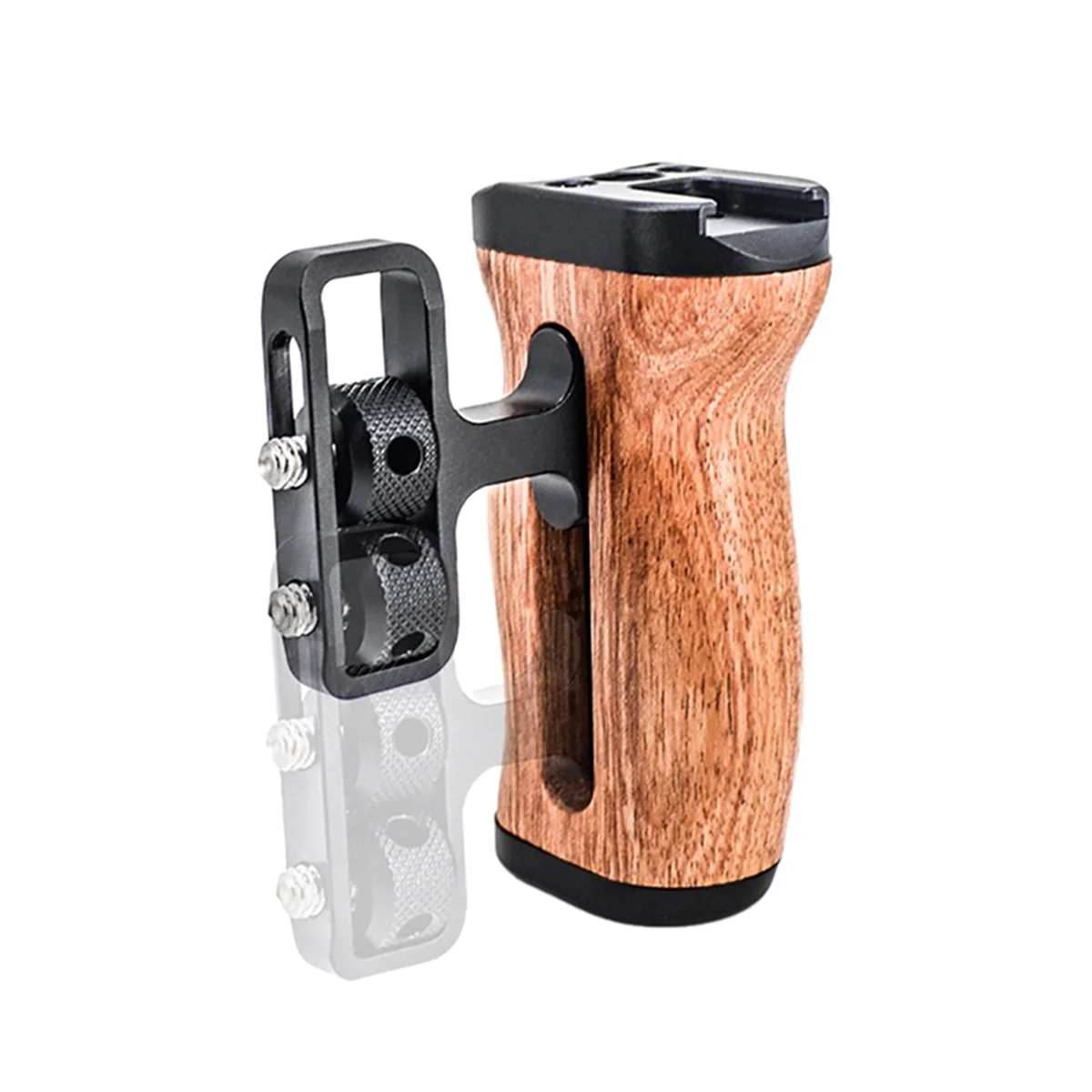 Camera Side Handle Grip for Sony/Canon/Nikon DSLR Camera Cage Left Right Side Wooden Handgrip with Cold