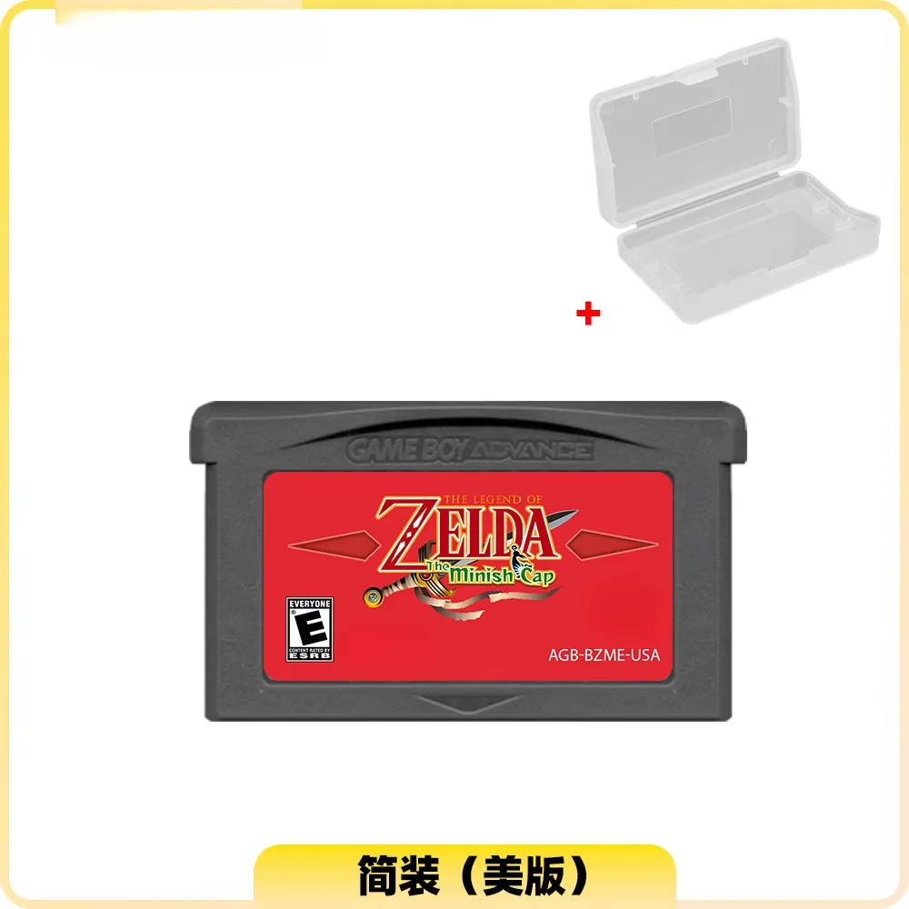 GBA Game Cazelda Legend - Shrinking Hat, Mini Hat GBA Game Replica Card, US Version European Version Action Adventure Game