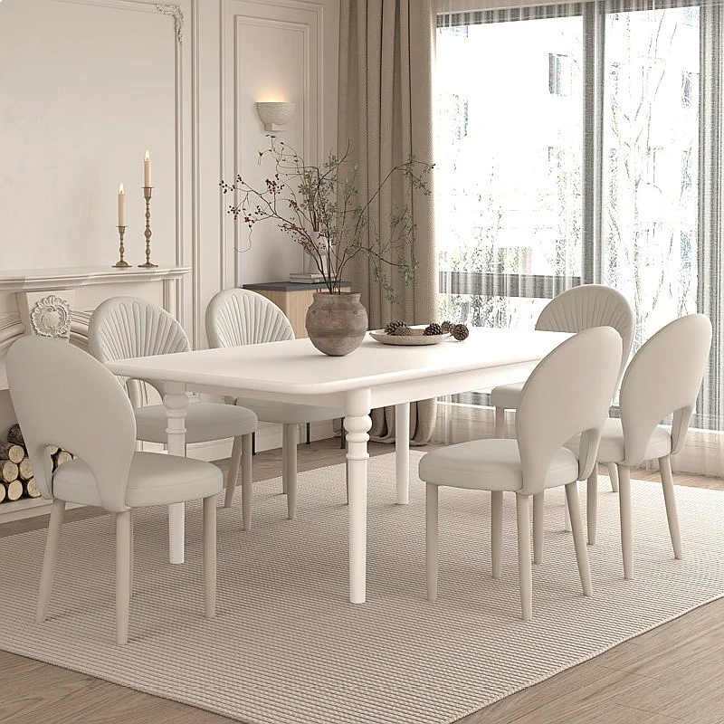 Modern Leather Stool with Backrest Waterproof Shell Chair for Living Room Makeup Vanity