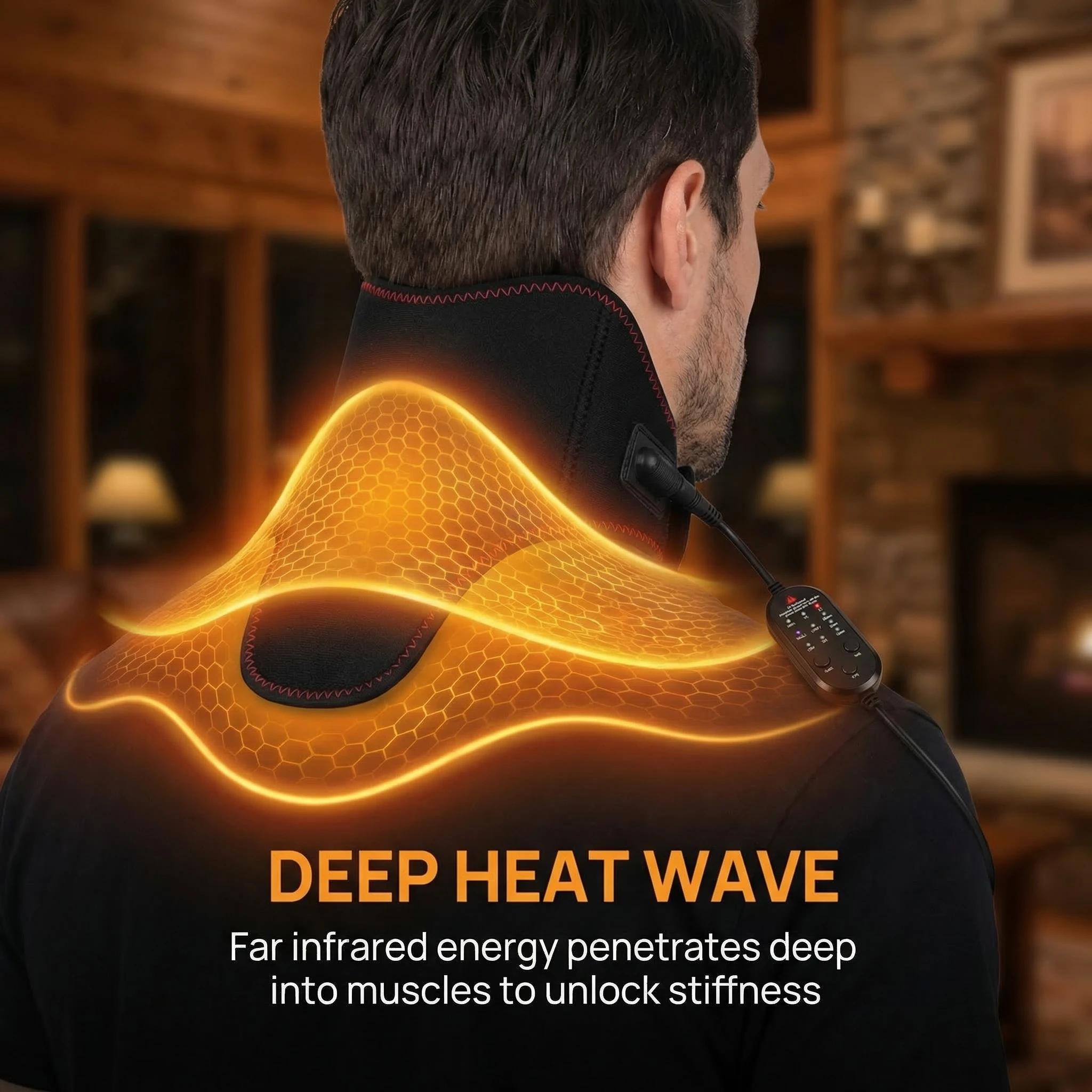 

Heating Massage Neck Brace Self-heating Belt Wrap Cervical Protector Magnetic Therapy Support Wrap Band Pain Relief Health Care