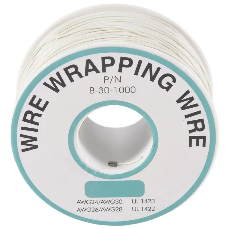 

Провод медный оцинкованный с ПВХ-изоляцией ABAH-305M, белый, 30AWG, в рулоне