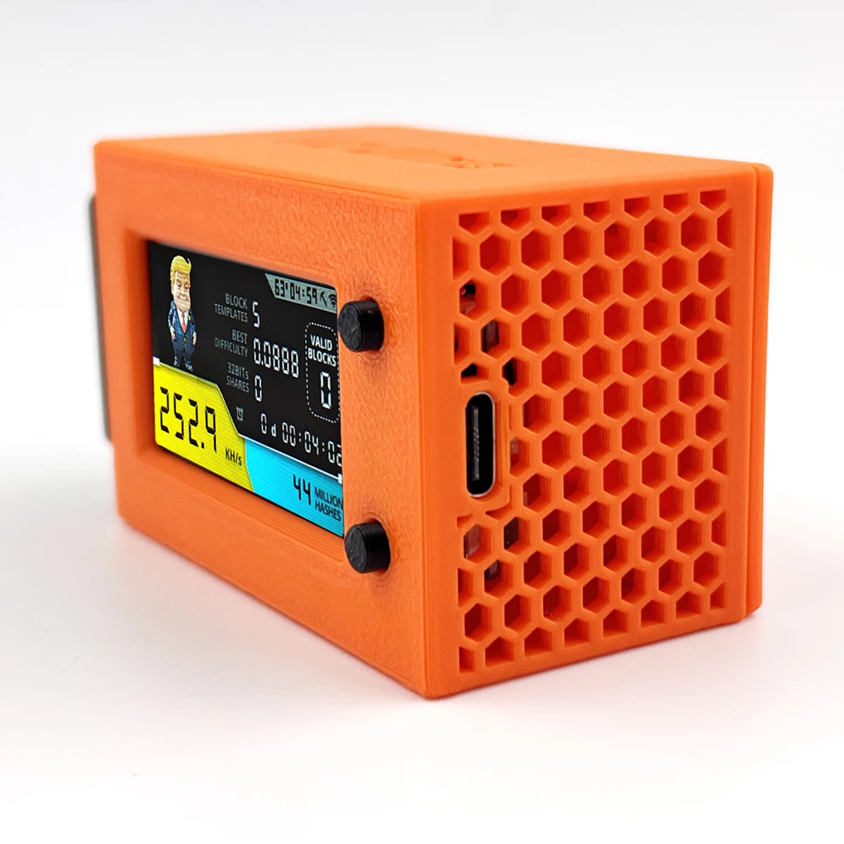 NerdMiner V2 Ultra 250KH/S T Display S3 Penambang Kripto Penambang Lotere Solo Beruntung Berpendingin Kipas Penambang BTC