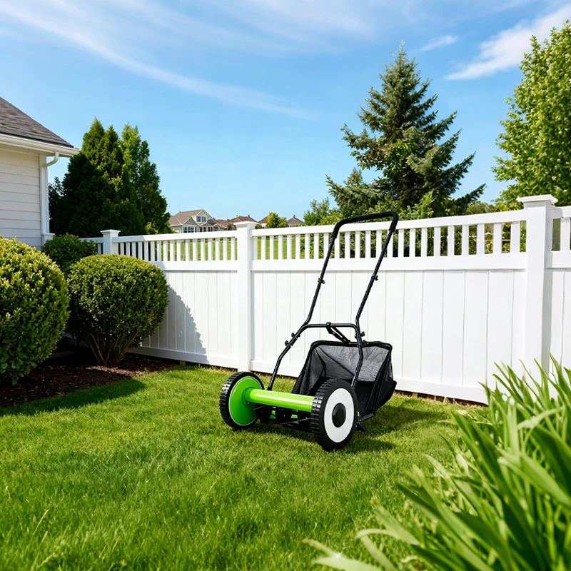 16 20 بوصة دليل دفع جزازة العشب المنزل الصغير حديقة العشب الانتهازي طوي قابل للتعديل جزازة يدوية المحمولة أداة العناية بالعشب