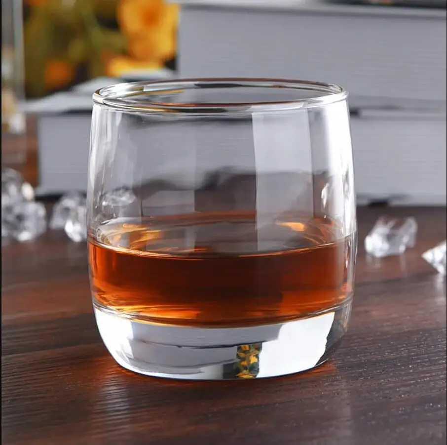 Imagem -04 - Redondo Heavy Base Clear Glass Whisky Drink Cups Copos de Alta Qualidade Conjunto de 2