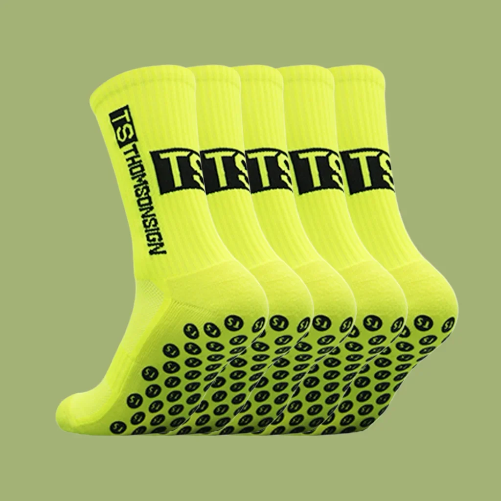 

5Pairs Men Women Non Slip Grip Socks Tailored for Soccer Cycling Hiking Shockproof and Elastic