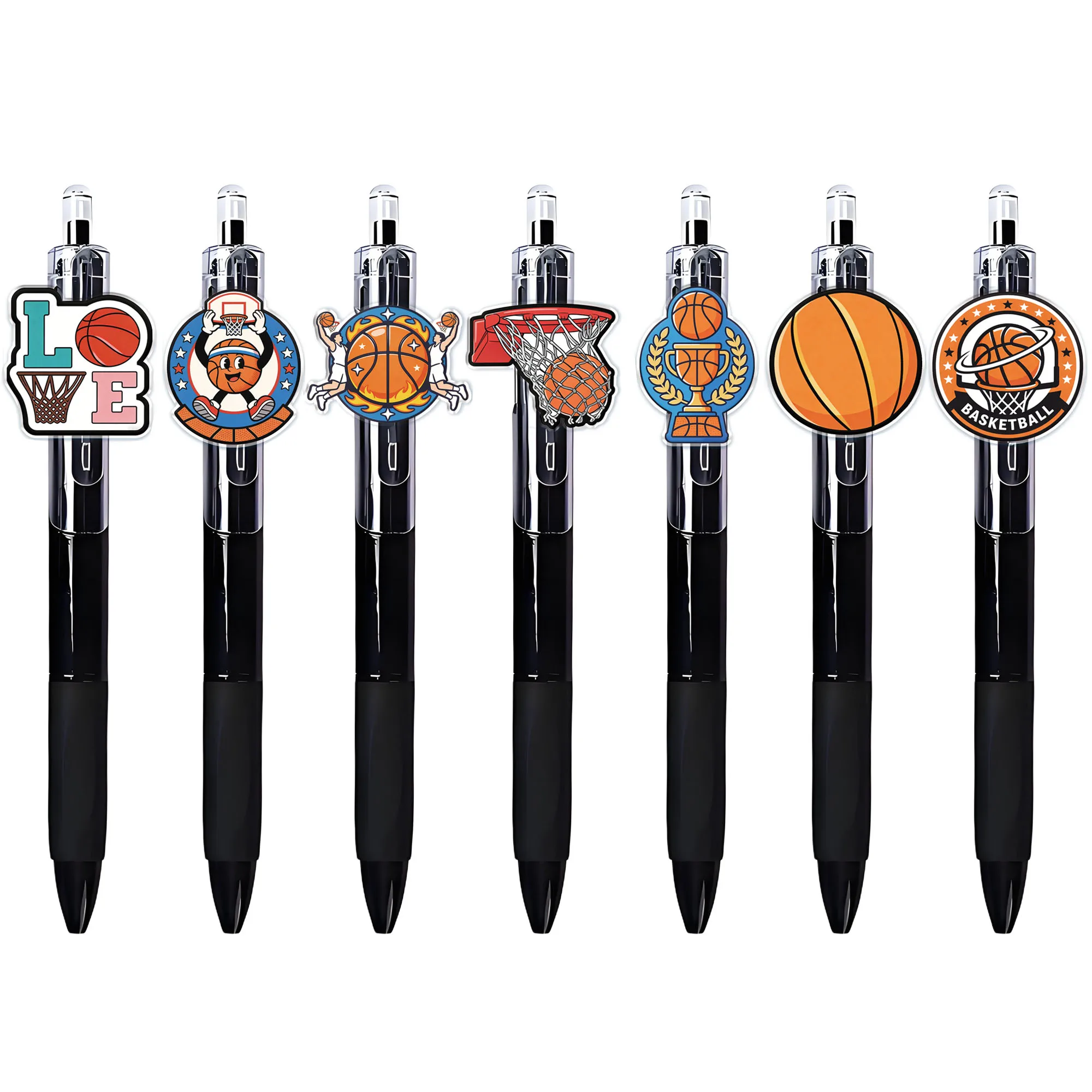 

Набор из 14 шариковых ручек с баскетбольной тематикой, серия Ball Series, креативные ручки для школы, подарок для студентов, ручки для письма
