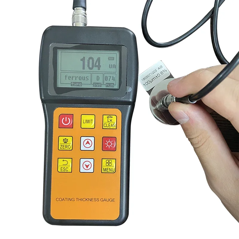 High Precious Mil Thickness Gauge for Powder Coating Paint Dft Meter Price