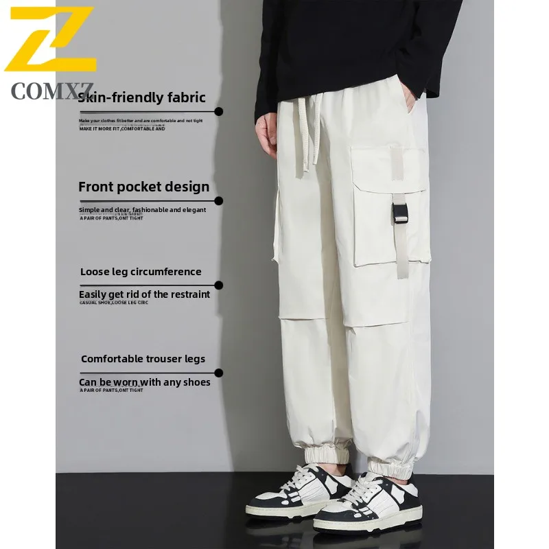 

Men American Style Workwear Pants Outdoor Sports Utility Casual Trousers Loose Fit Streetwear Spring Autumn Windproof Essentials