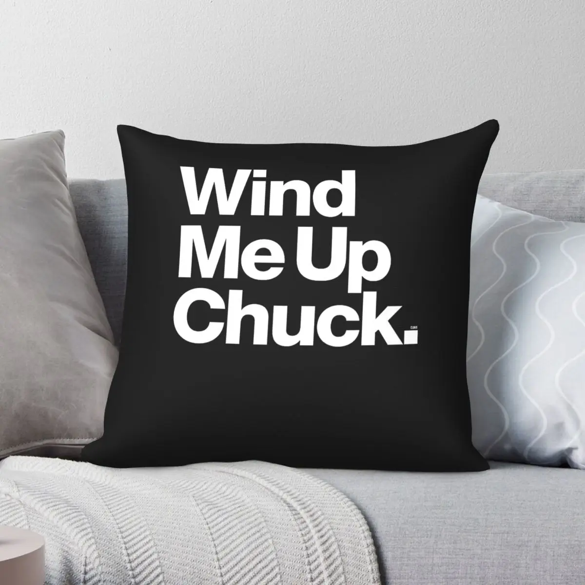 Chuck Brown Go-Go Wind Me Up Square Pillowcase Polyester Linen Velvet Pattern Zip Decor Sofa Cushion Cover