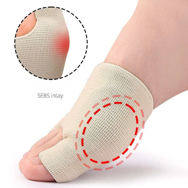 1Pairs Toe Separator Hallux Valgus Bunion Corrector Orthotics Feet Bone Thumb Adjuster Correction Pedicure Sock Straightener S/L