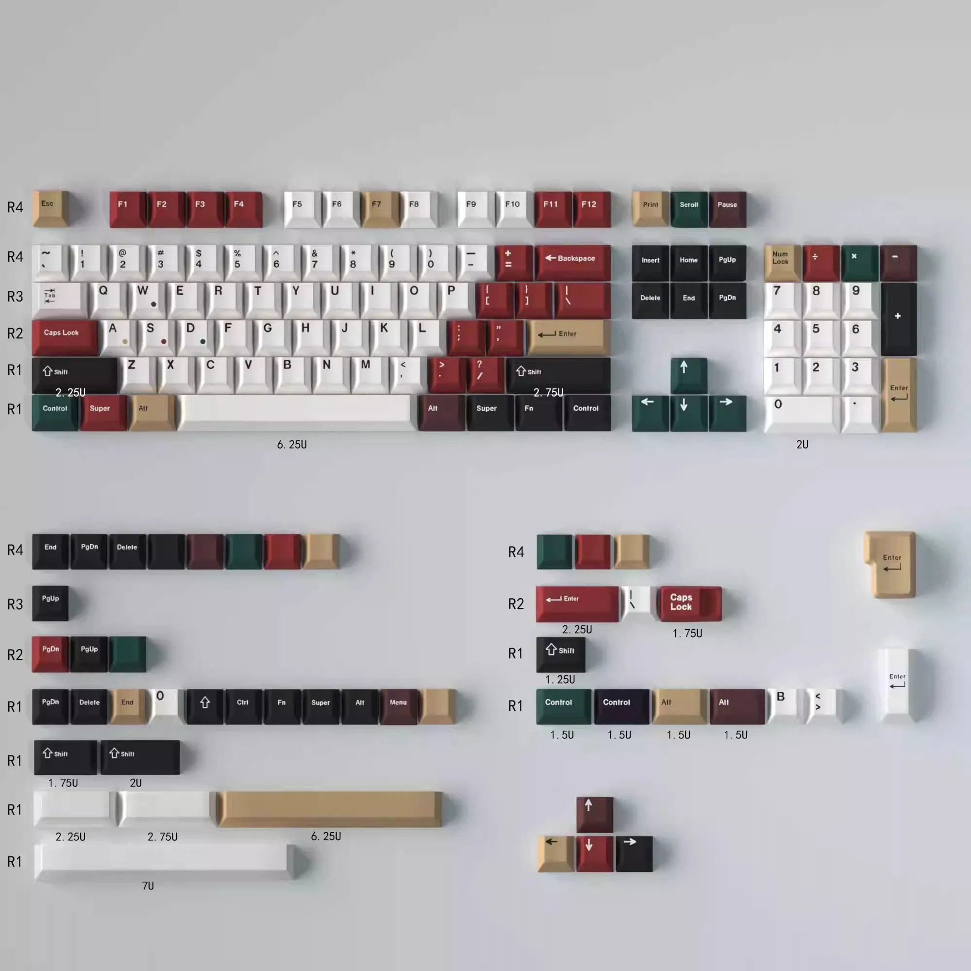 GMK Mixed Lights Keycaps Gaming Profile Cherry PBT Material 23/129 Keys Keycaps Cherry For MX Switch Mechanical Keyboard