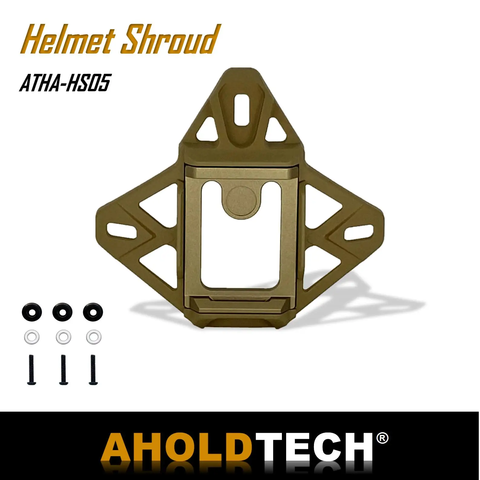 Aholdtech-Wendy 3.0 Capacete Sudário, Adaptador de Montagem NVG, Acessórios para Capacete, RÁPIDO MICH WENDY, 3 Buracos