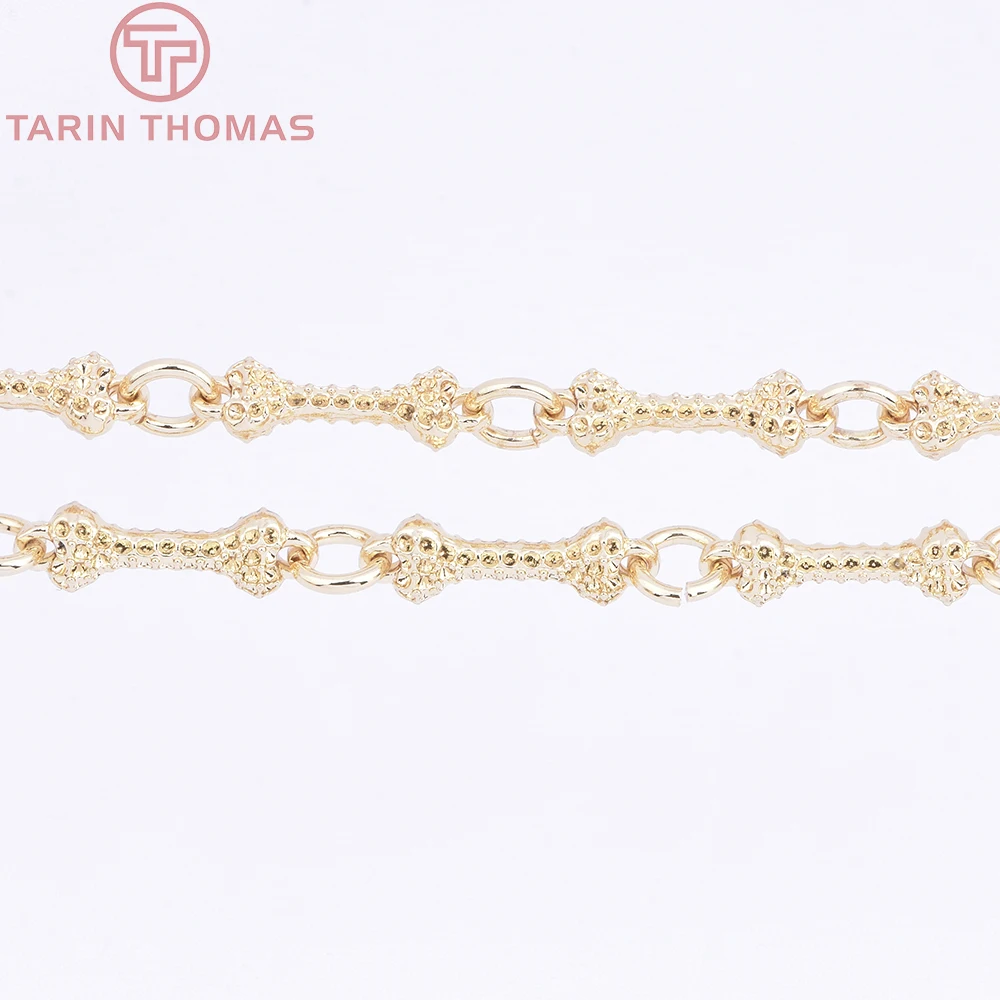 (10398) 1Meter 24K Champagne Gold Color Alloy Bone Shaped Bag Chain Necklace Chains High Quality DIY Jewelry Making Accessories view 3