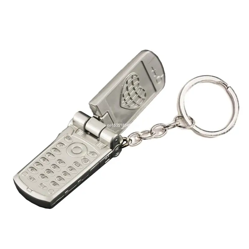 4cm Phone Keychain Foldable Keyring 360 Degree Rotating Metal Toy Decorations Dropship