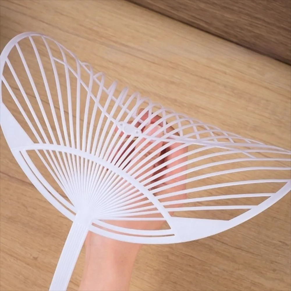 White Hand-held Fan Framework Semi-finished Plastic Crafts Hand Fan Fan Making Unassembled DIY Concert Cheer Fan DIY Project