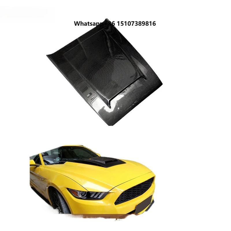 

Perfect Fitment Ac Model Carbon Fiber Engine Hood Car Hood Bonnet Cover For Mustang 2015-21