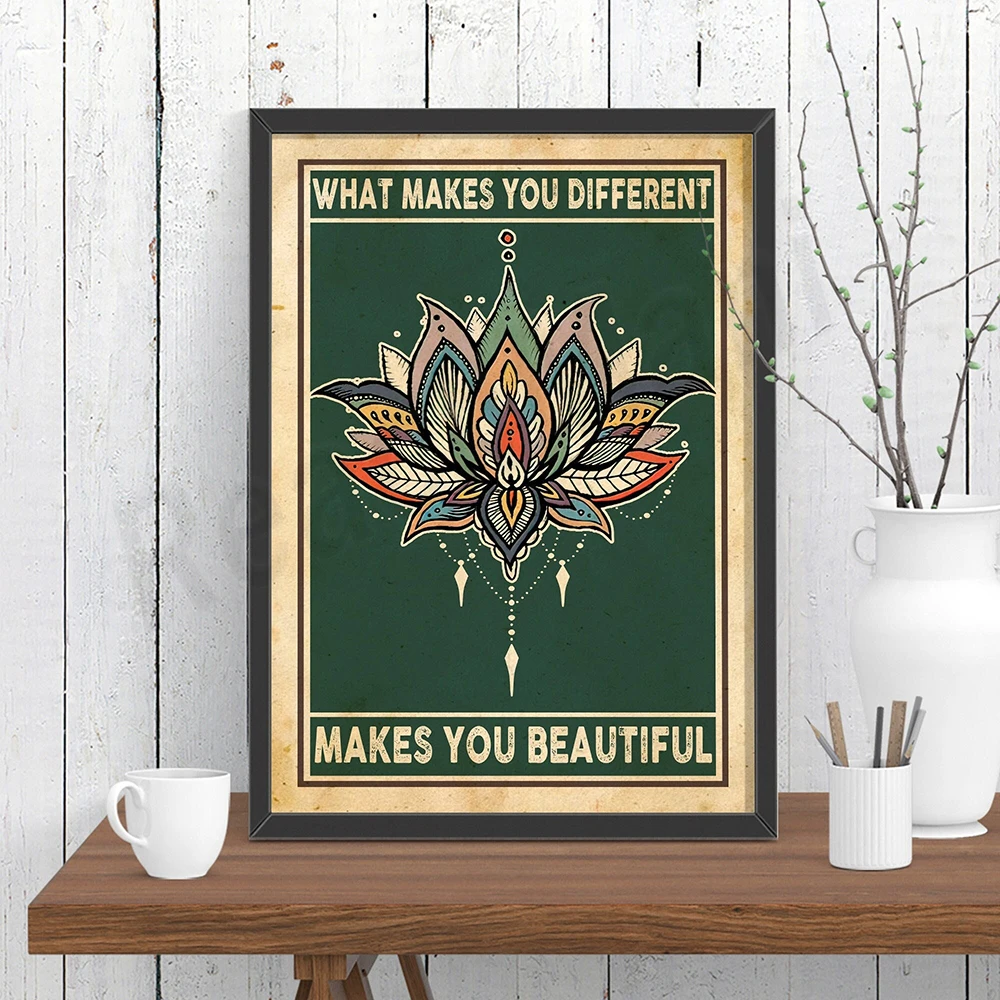 

What makes you special and beautiful, meditation, yoga art, zen, christmas gift, motivational poster