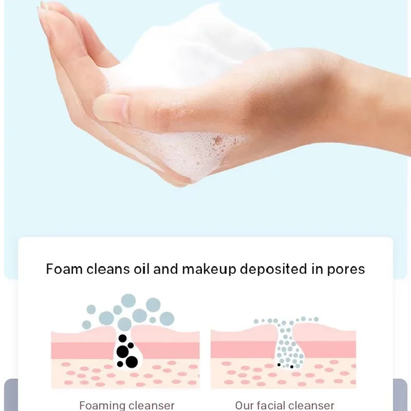 DEROL Exfoliating face wash Skin care Mask Sabonete facial espuma limpiadora facial espuma limpiadora facial