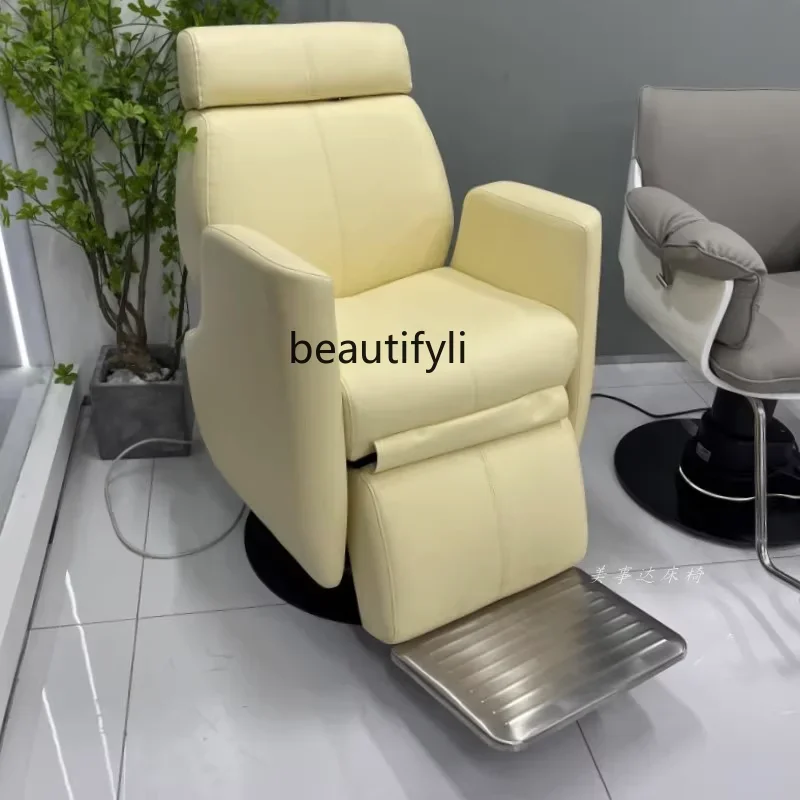 Terapia de cabeza, silla eléctrica de belleza para el cabello, afeitado de cejas multifuncional y silla para el cuidado de la salud y fisioterapia